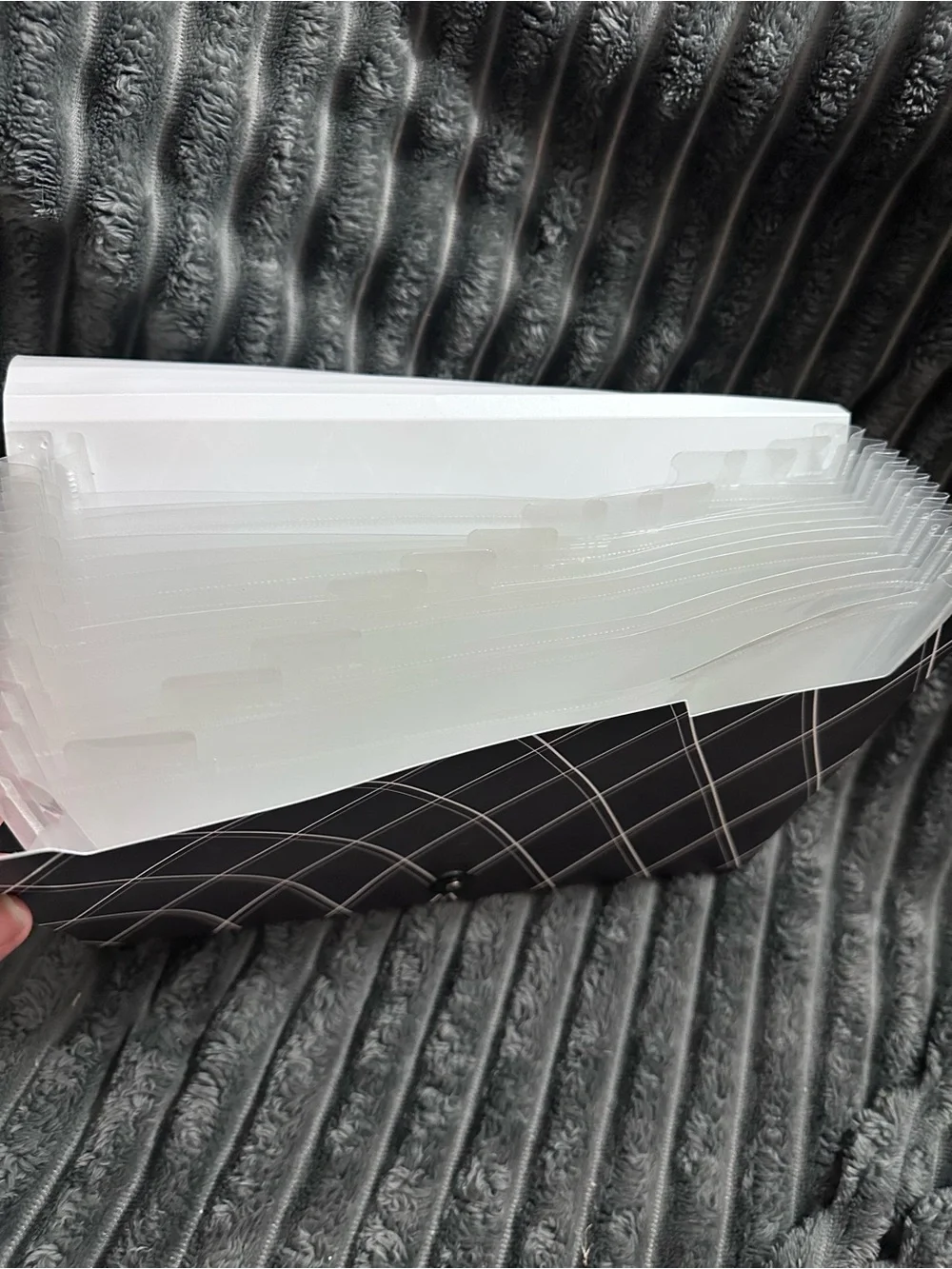 Set of Two Document Envelopes - Mint Gradient & Red with Black Plaid